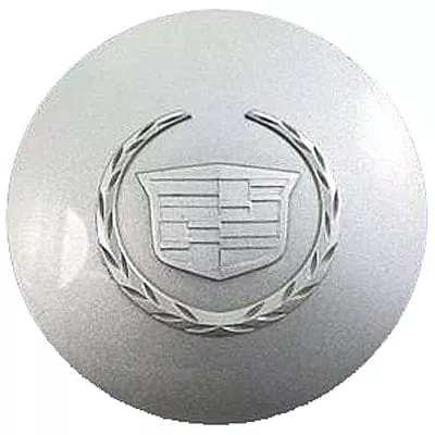 '00-02 Cadillac DTS Silver Painted Raised Logo Center Cap 4552CC