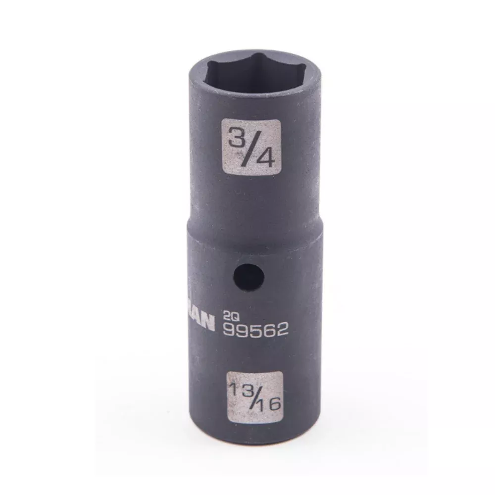 1/2" Drive - 3/4" x 13/16" Deep Flip Impact Socket - Thin Wall