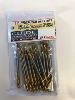 1/8" Double-Ended Titanium Drill Bit Set (12 Bits), GUIDE-96016