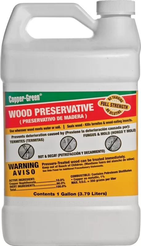 1 Gallon Copper Green Oil-based Wood Preservative For Exterior Use
