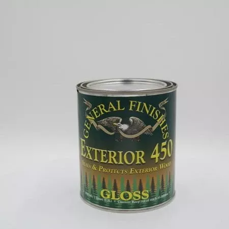 1 Gallon General Finishes Gxg Clear Exterior 450 Gloss Water-based Topcoat