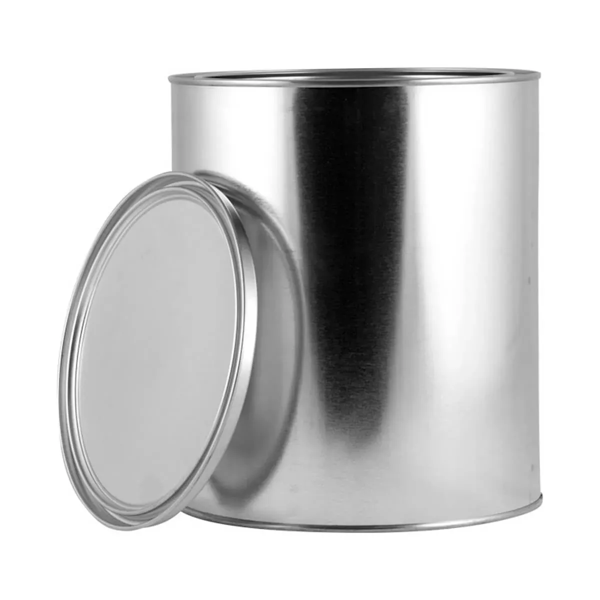 1 Gallon Metal Paint Can with Lid No Ears, Unlined – Case of 34