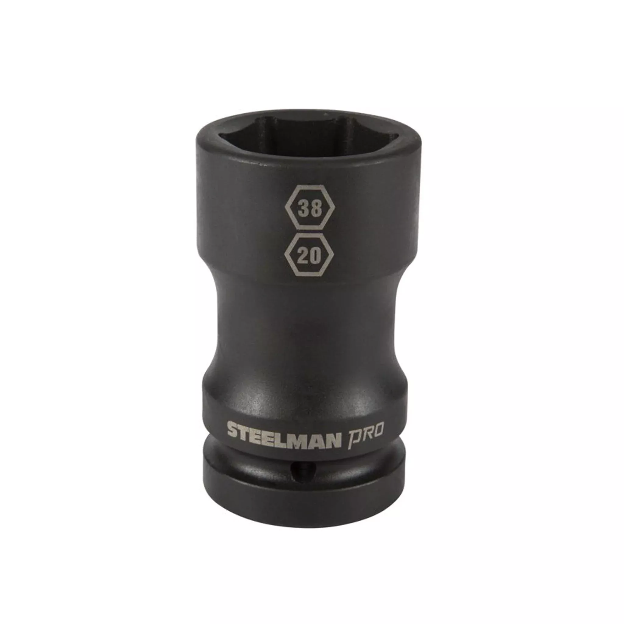 1-Inch Drive by 38mm 6-Point by 20mm 4-Point Combo Budd Wheel Impact Socket