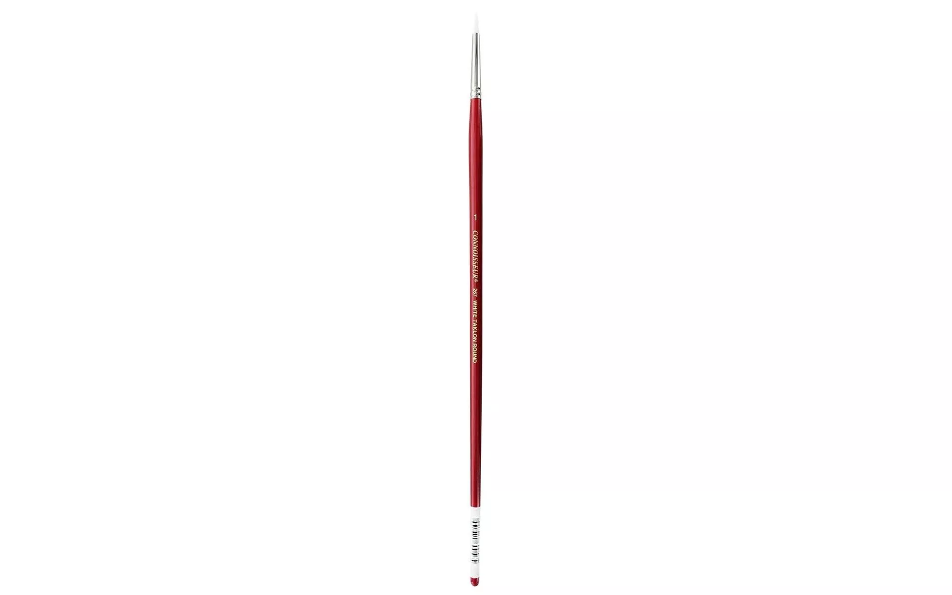 #1 Round Long White Taklon All Media