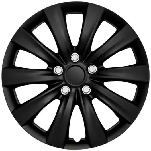 '11-13 Toyota Corolla Style 16" Gloss Black Replacement Hubcaps 1038-16BLK