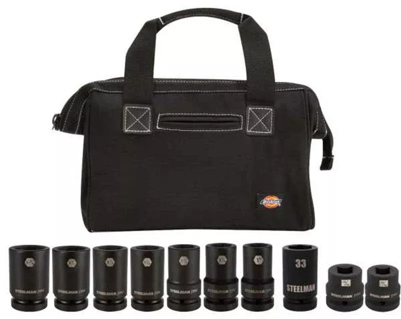 11 Piece - 1" Drive Impact Truck Wheel Servicing Socket Kit