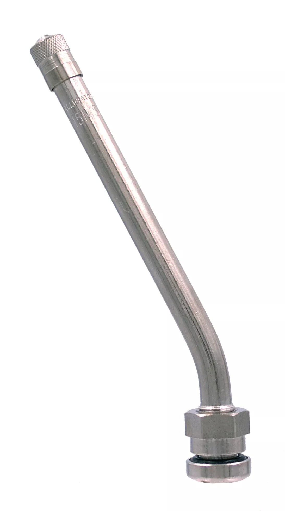 115 MS Nickle Tire Valve w/ 27 Deg. Bend - 25 Pack