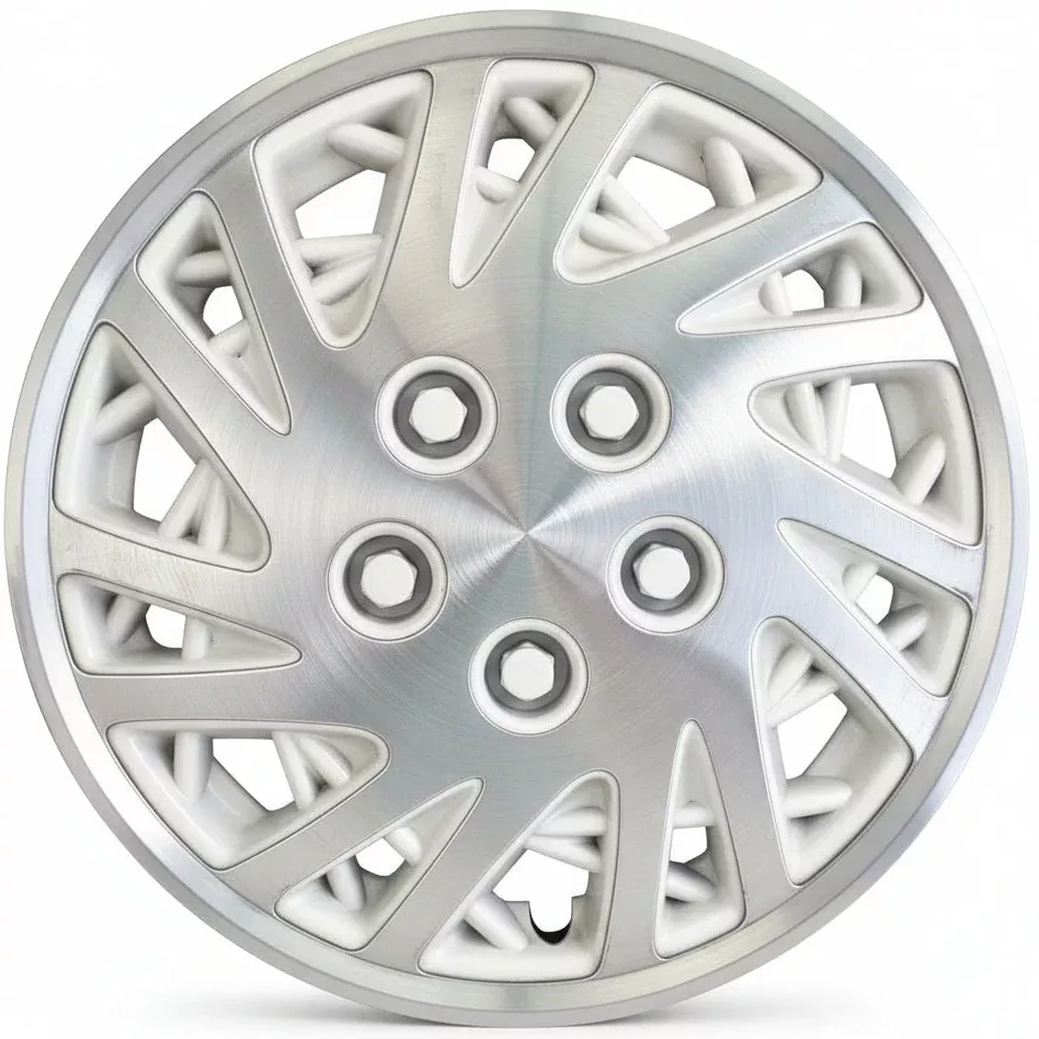 1993 Dodge Daytona 15" 14 Spoke White Hubcap / Wheel Cover 489W
