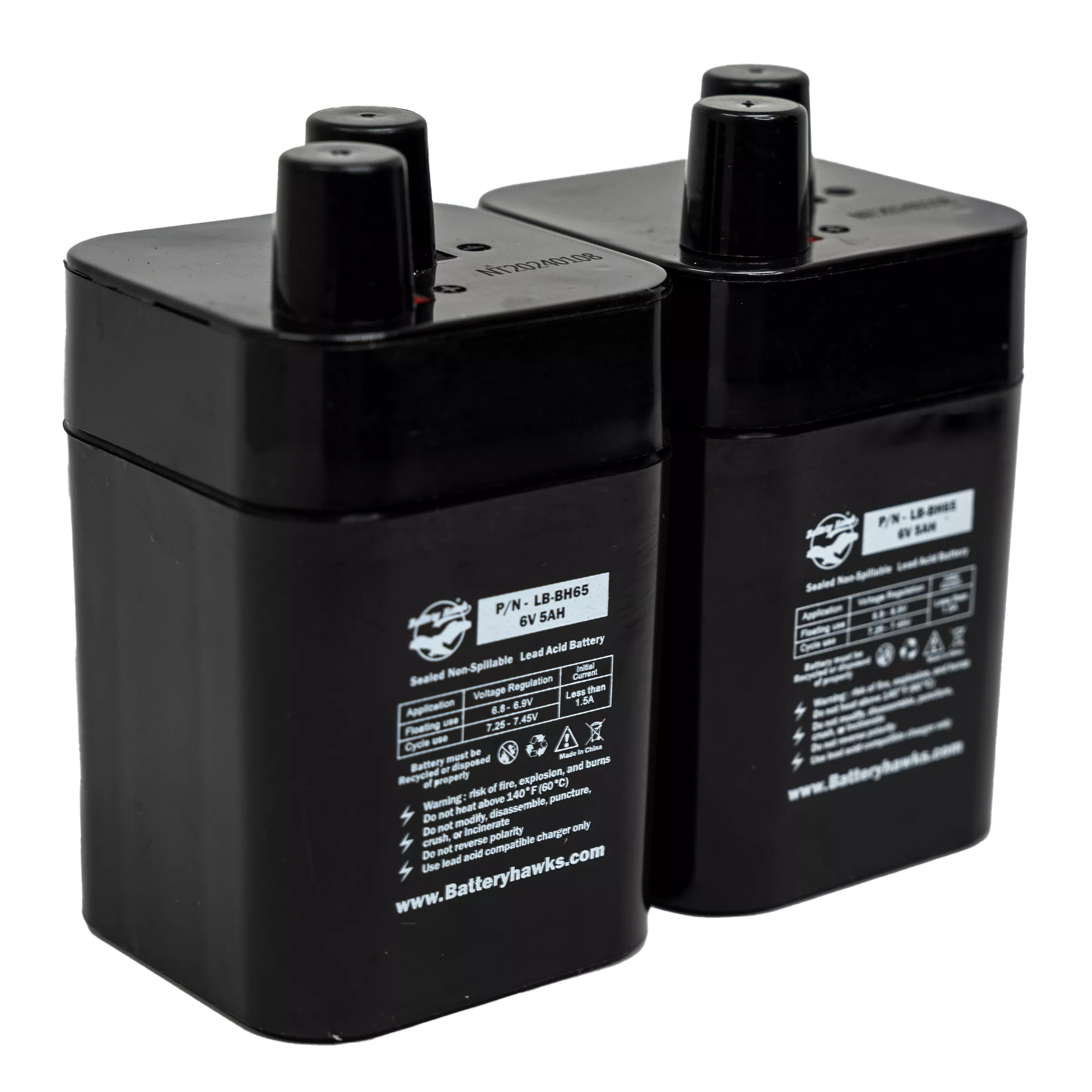 (2 Pack) Battery Flashlight 4R25 1209 (509) 6 Volt Lantern Spring Terminal Outdoor