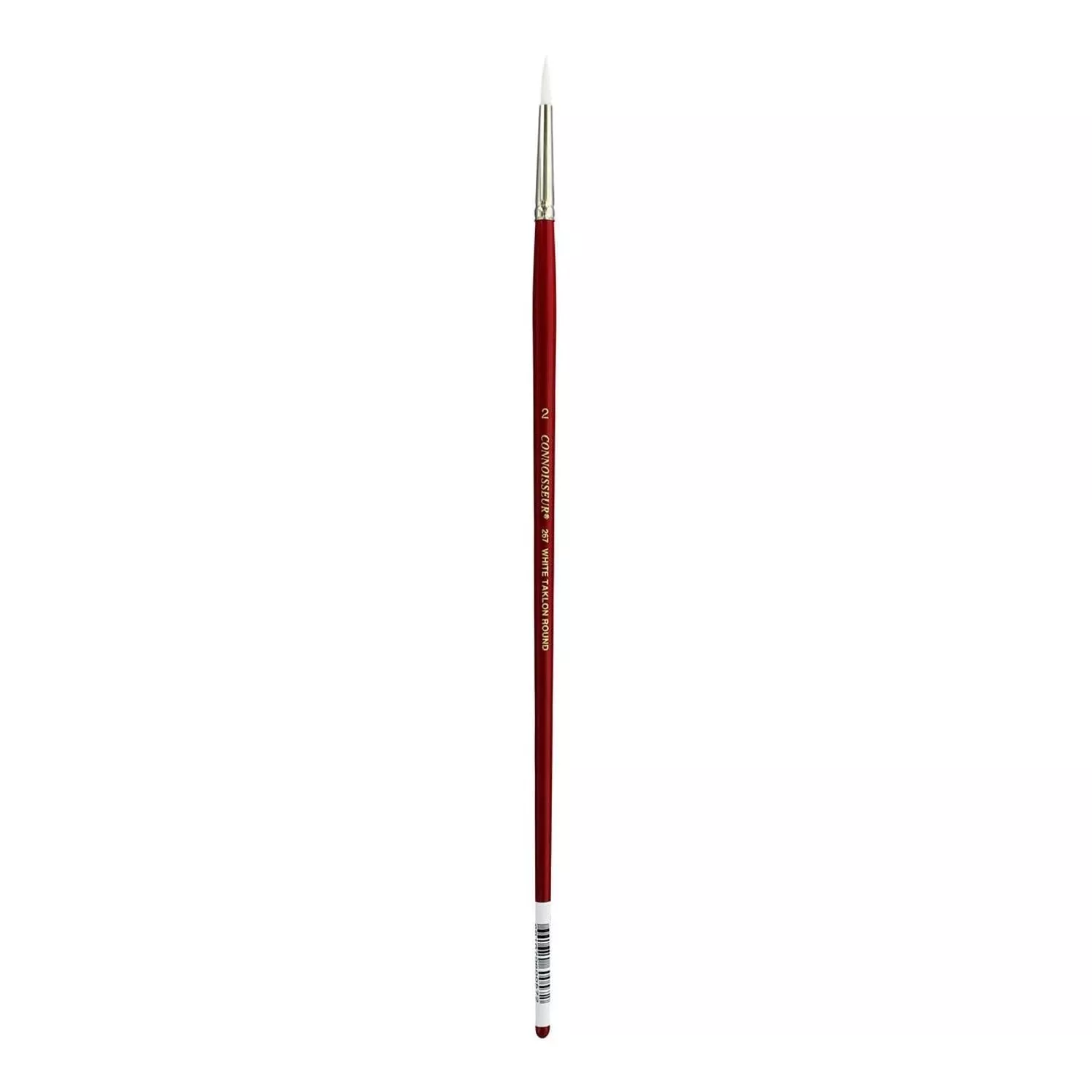 #2 Round Long White Taklon All Media