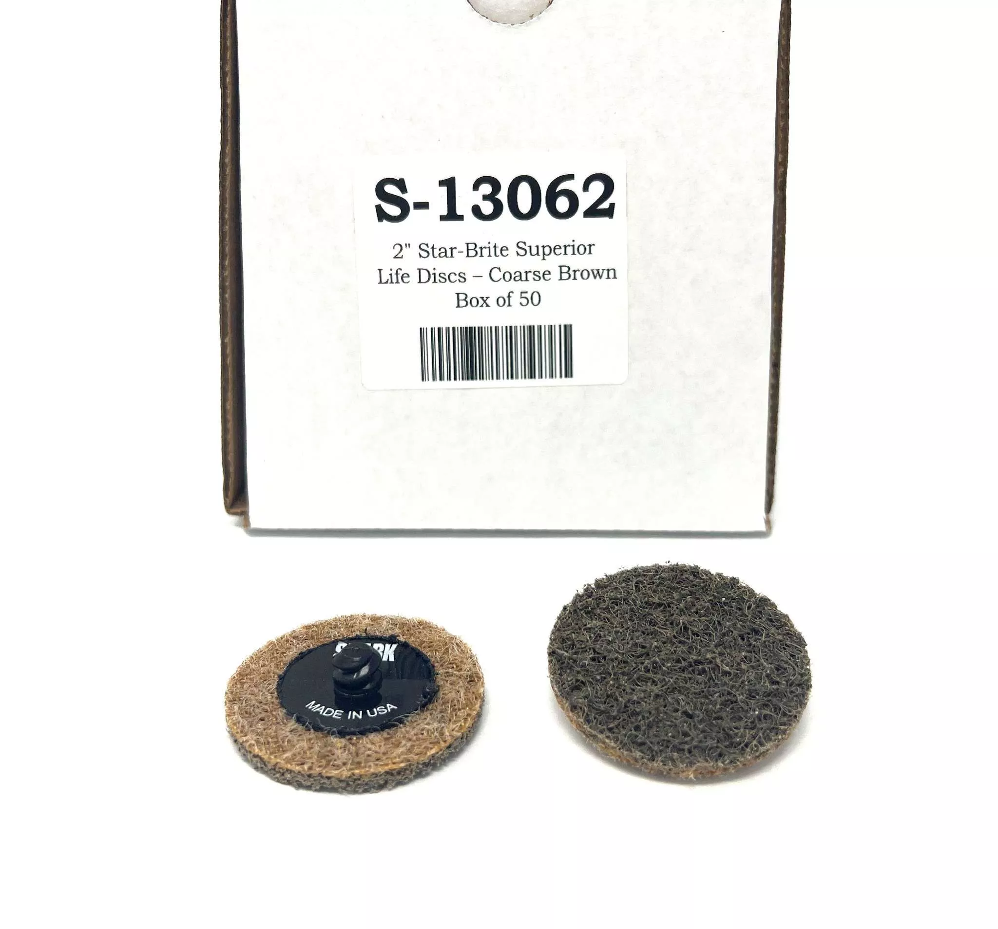 2" Star-Brite Superior Life Discs; Coarse Brown (Pack of 50)