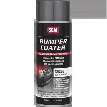 39263 SEM Bumper Coater 16 Oz. Aerosol – Dark Titanium Metallic Case of 6