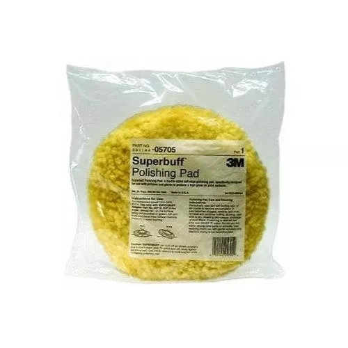 3M 05705 Wool Polishing Pad, Double Sided, Screw On
