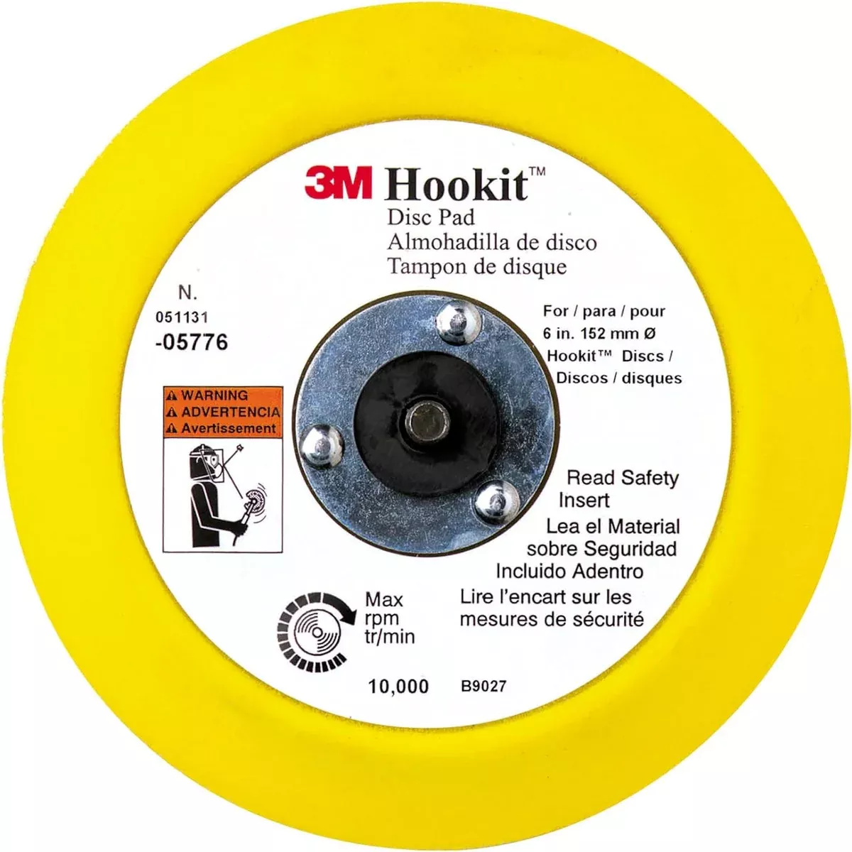 3M 05776 – 6" Hookit™ Disc Pad