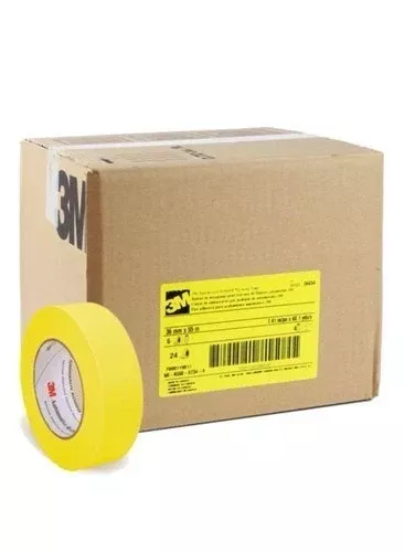 3M 06656 – 2" Yellow Automotive Masking Tape (Case of 24 Rolls)