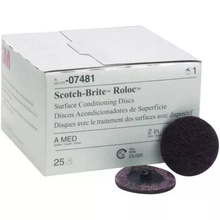 3M 07481 Roloc Surface Conditioning Disc - Maroon 2" Medium