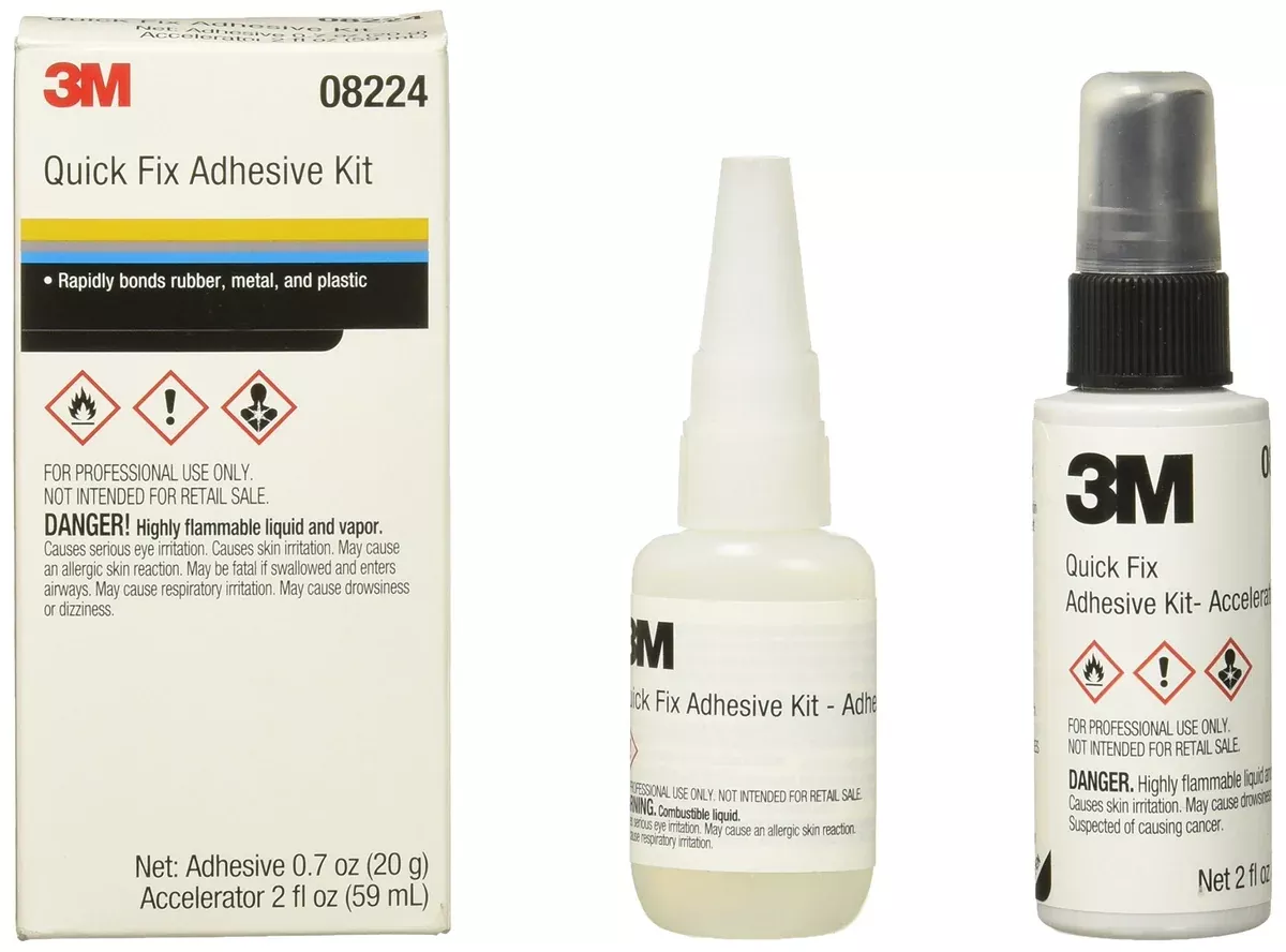 3M 08224 – Quick Fix™ Adhesive Kit (0.7 oz Adhesive, 2 oz Accelerator)