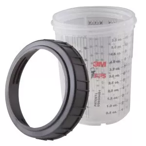 3M 16115 PPS™ Mini Cups & Collars - 6 ounce (177 mL)