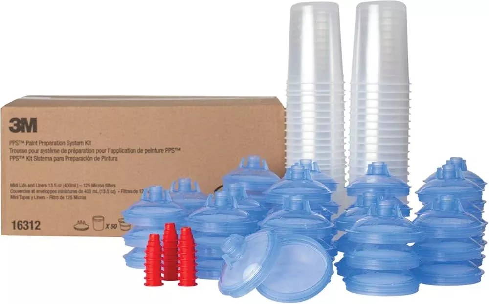 3M 16312 – PPS Kit Midi Size (400 mL / 13.5 oz, 125 Micron Filters, 50 Pack)