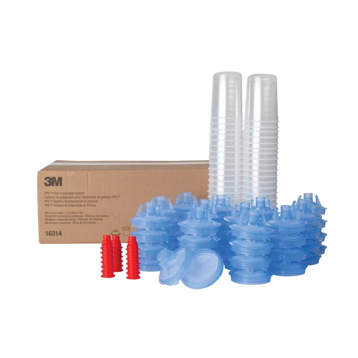 3M 16314 – PPS Kit Mini Size (250 mL / 8.5 oz, 125 Micron Filters, 50 Pack)