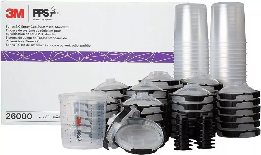 3M 26000 – PPS Series 2.0 Spray Cup System Kit, Standard (22 oz / 650 mL, 200 Micron Filter)