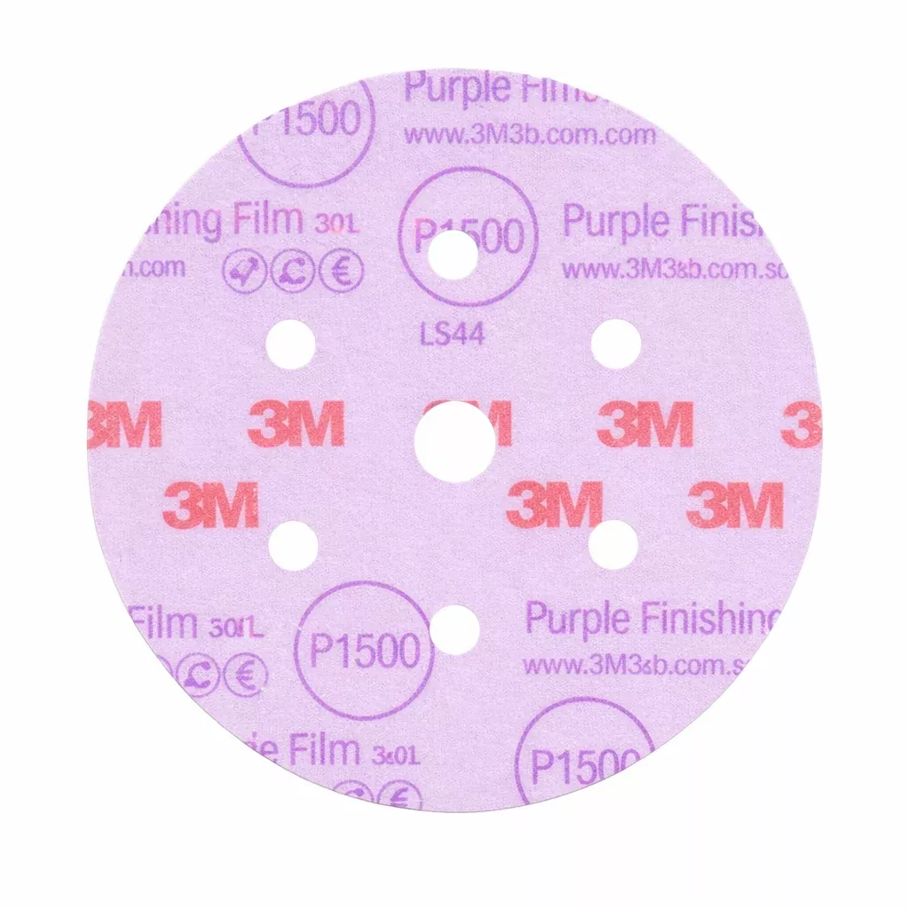 3M 30366 – 2000 Grit Hookit™ Purple Film Disc (3 in, 50 Pack)