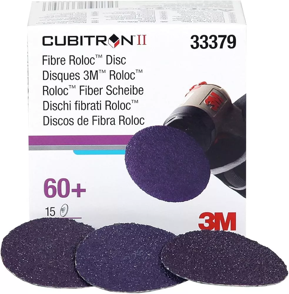 3M 33379 – 60 Grit Cubitron™ II Fibre Roloc™ Disc (2", 15 Pcs)