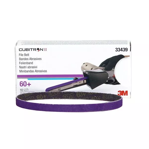 3M 33439 – 60 Grit Sanding File Belts (10 Pcs, 0.38″ x 13″)