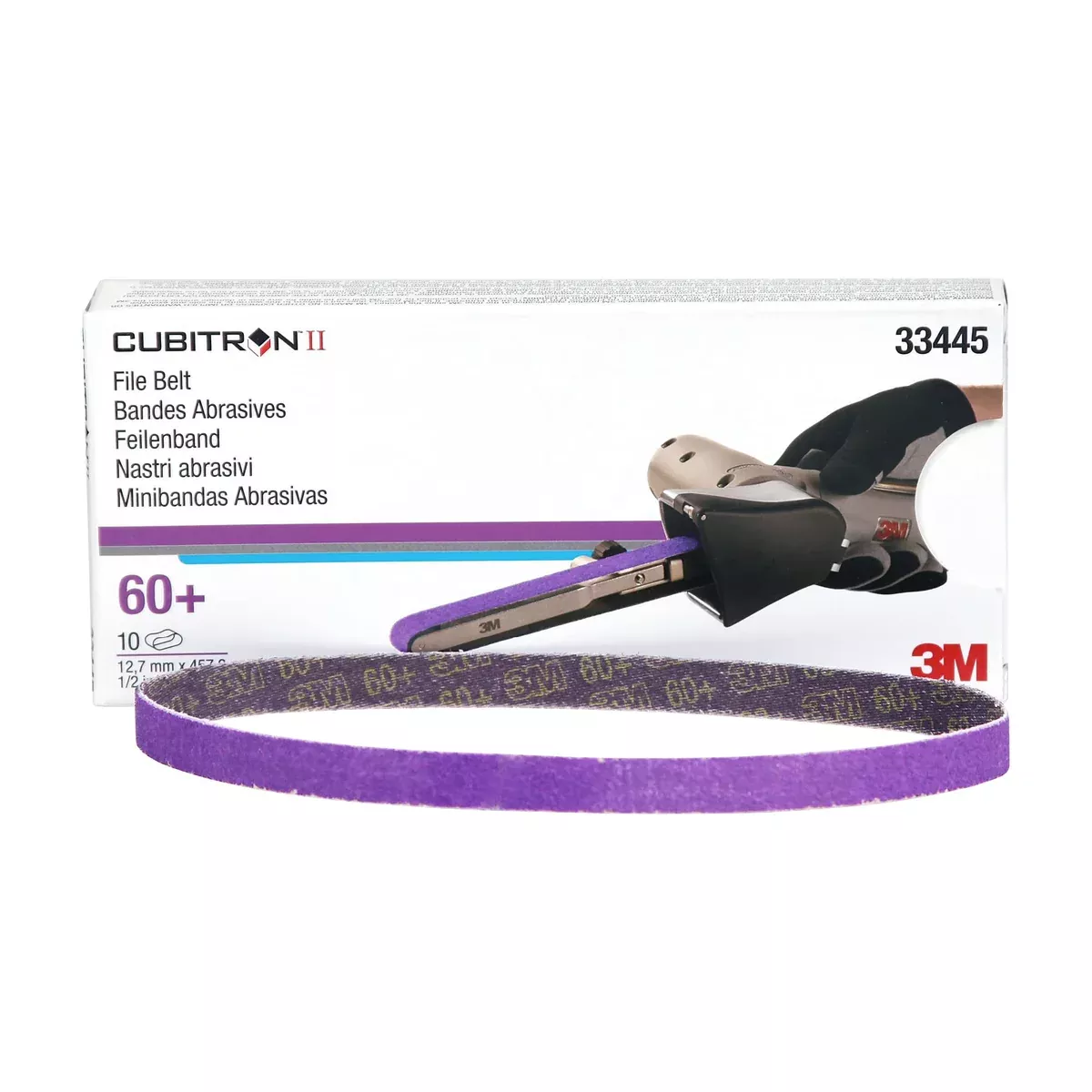 3M 33445 – 60 Grit Sanding File Belts (10 Pcs, 0.5″ x 18″)