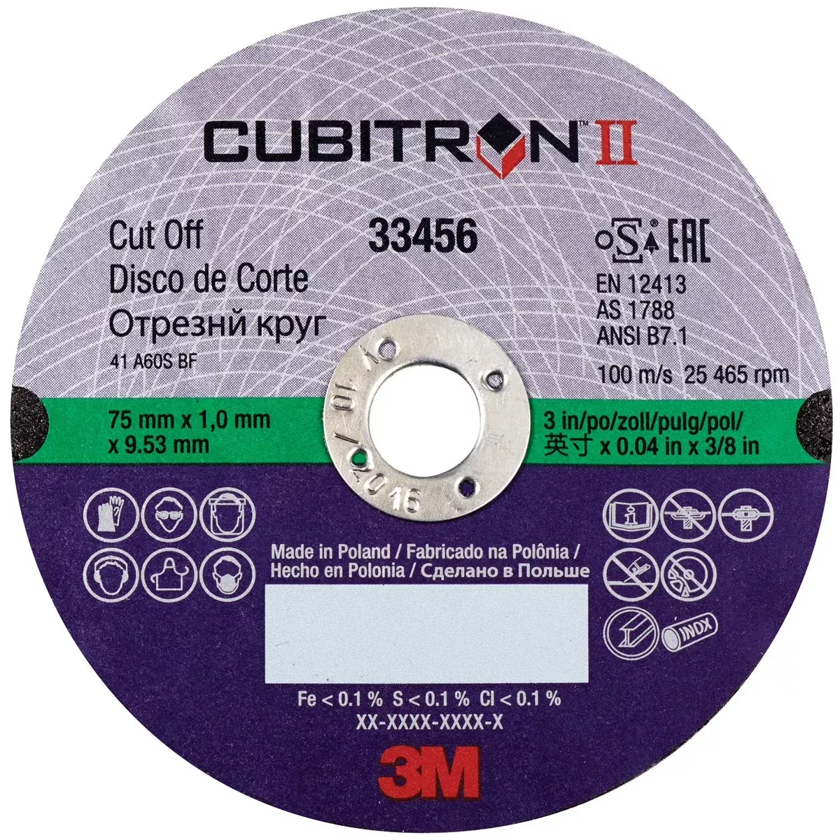 3M 33460 – 4″ Cut-Off Wheel (5 Pcs)