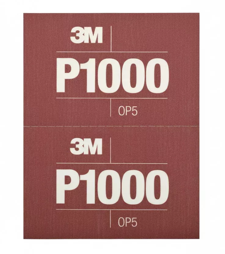 3M 34341 – 1000 Grit Hookit™ Flexible Abrasive Sheet (5.5 in x 6.8 in, 25 Pack)