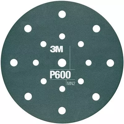 3M 34801 – 600 Grit Hookit™ Flexible Abrasive Dust Free Disc (6 in, 25 Pack)