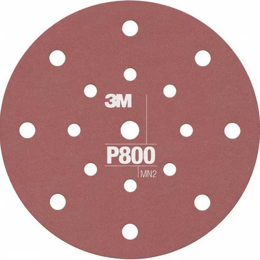 3M 34802 – 800 Grit Hookit™ Flexible Abrasive Dust Free Disc (6 in, 25 Pack)