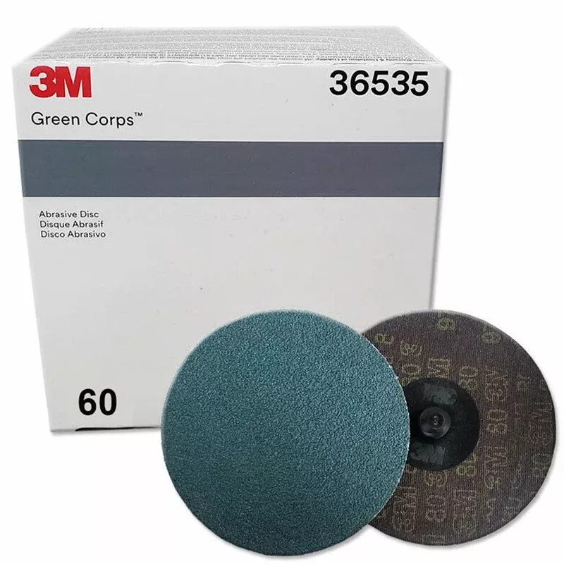 3M 36535 – 60 Grit Green Corps™ Roloc™ Abrasive Disc (3", 25 Pcs)