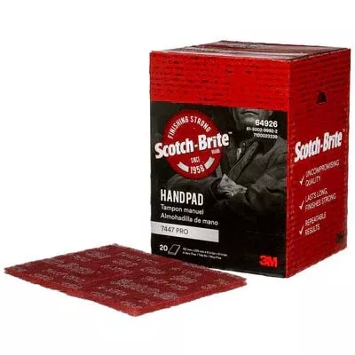 3M 64926 – Scotch-Brite™ Very Fine Maroon Hand Sanding Pads (20 Pcs)