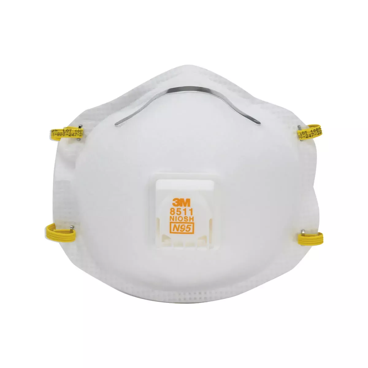3M N95 Respirator With Valve, Particulate Respirator 8511, 54343 Case of 80