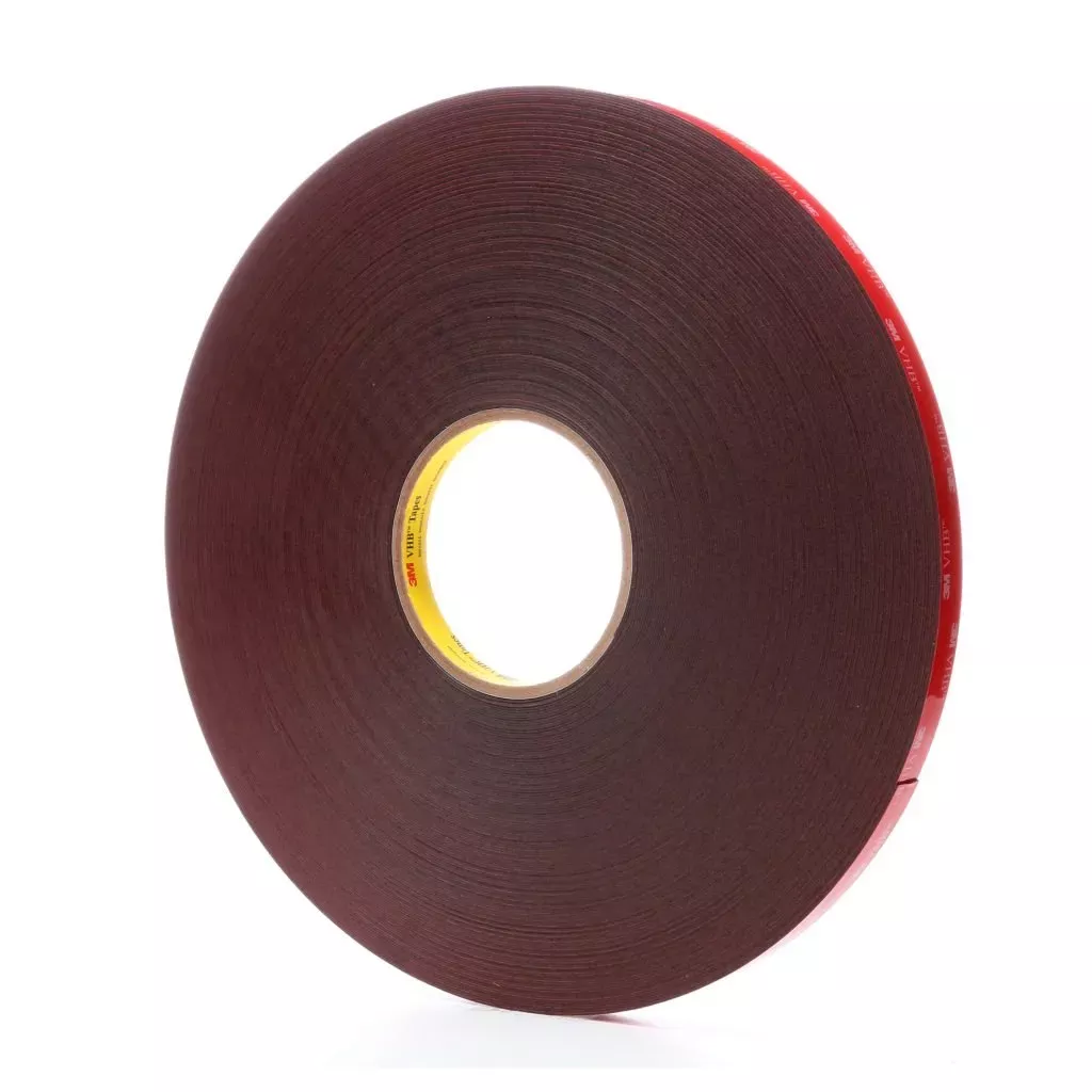 3M VHB Tape 5925, 56230, Black, 1/2 in x 72 yd, 25 milCase of 18 Rolls