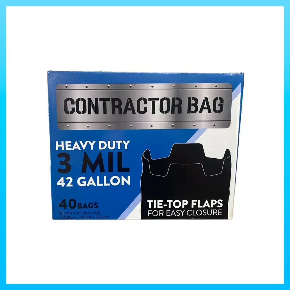 42 Gallon 3 Mil Thick Heavy Duty Contractor Bags