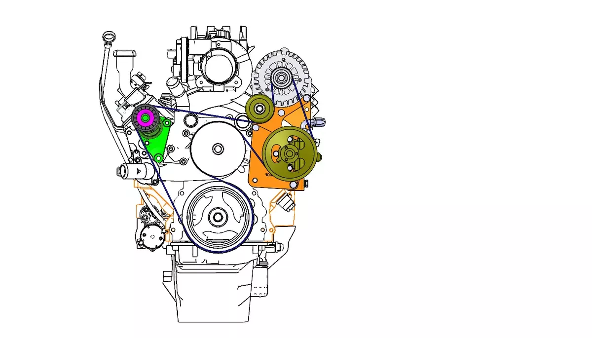 4421 GM LS Truck TC/CB/CBR Pump &Alternator Relocation Bracket