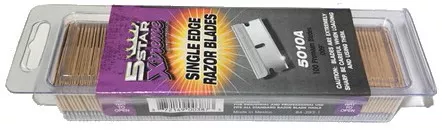 5 Star Xtreme Single Edge Razor Blades .009" Thick, BX(100), 5010A