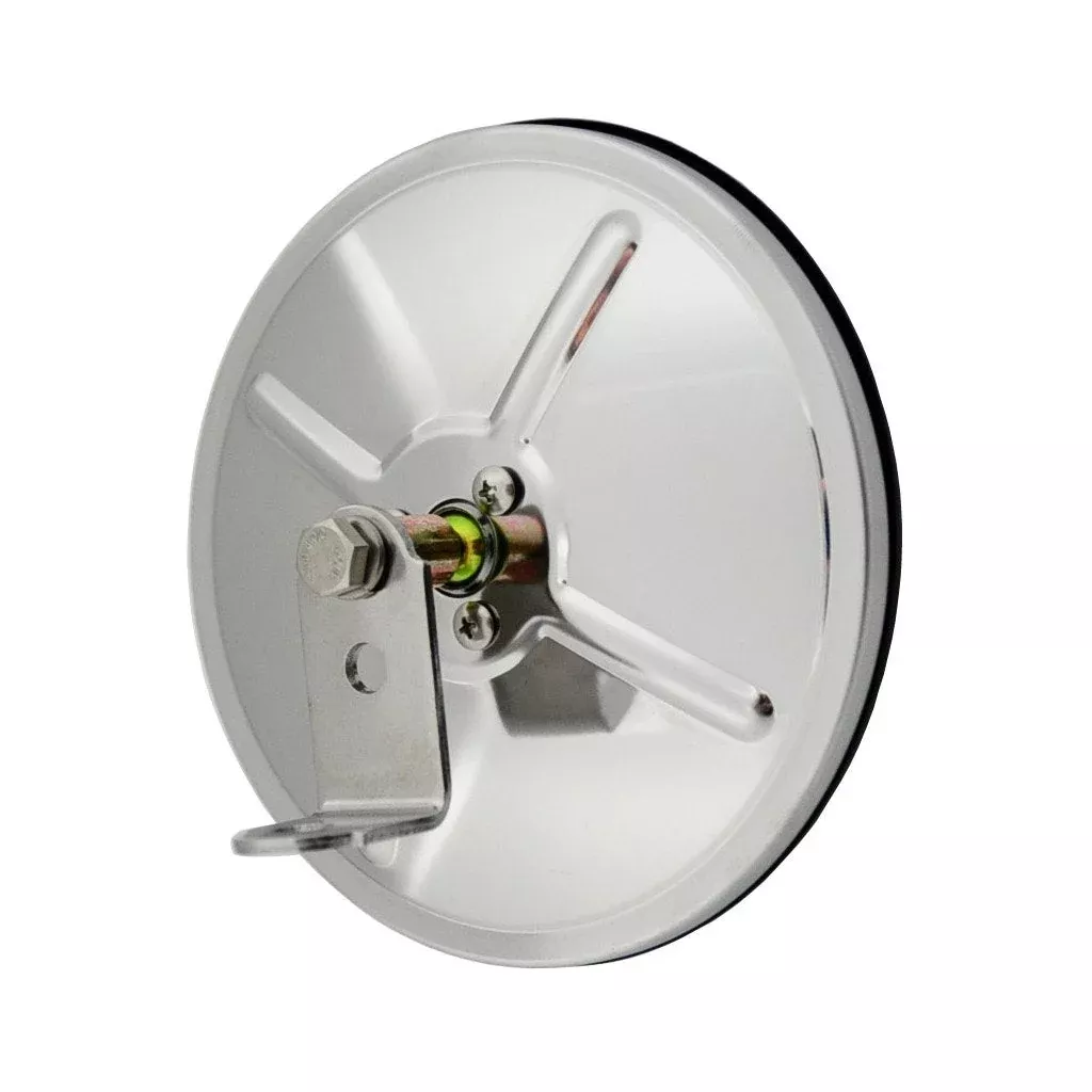 6" Convex Mirror Stainless Steel With Center Stud Mount | F245665