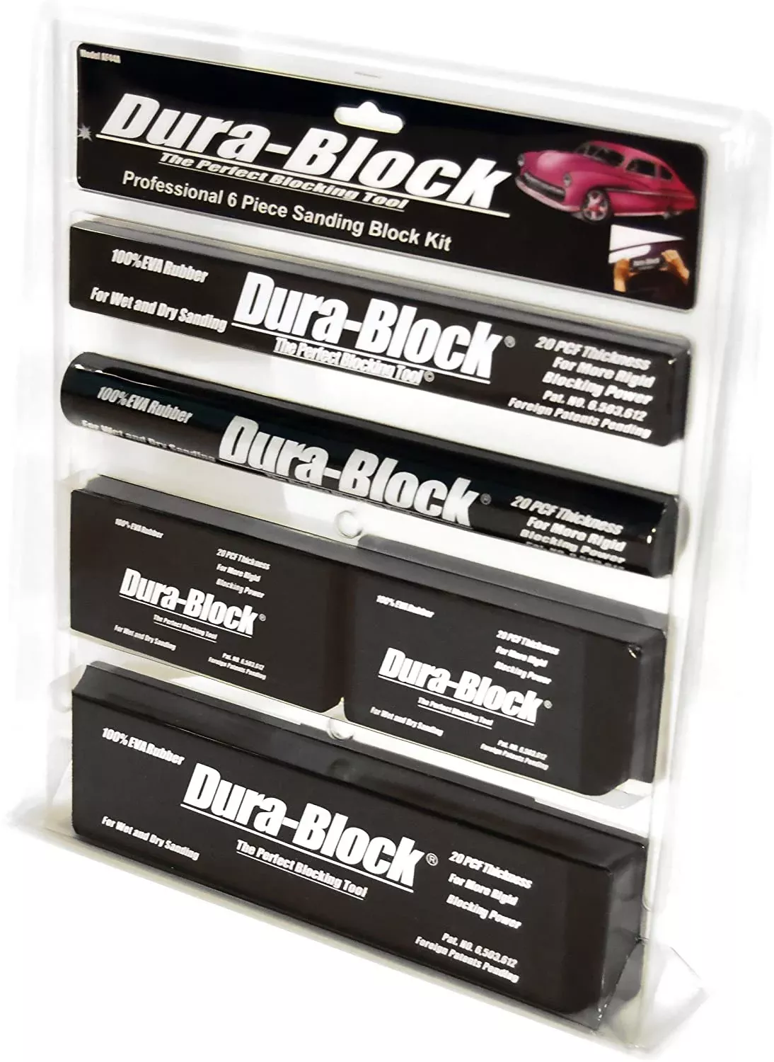 6 Piece Standard (Original) Dura-Block Sanding Block Kit (AF4400,AF4401,AF4402,AF4404,AF4405 (x2)) AF44A