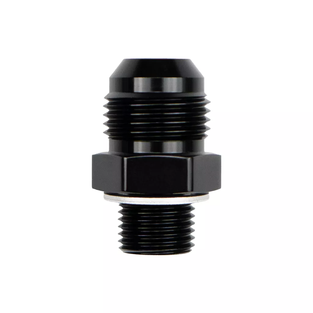 -6 AN to M10x1.25mm Metric Adapter Black