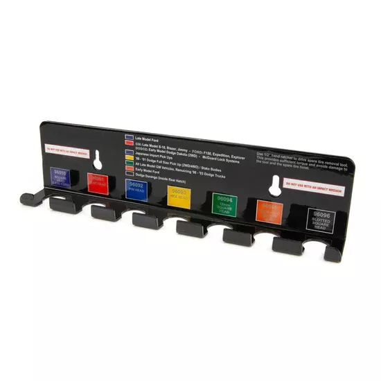 7-Slot Spare Tire Tool Wall Mount