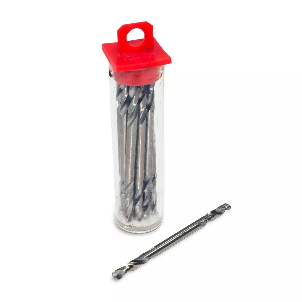 AES 221 1/8" Double-ended High Speed Steel Stubby Drill Bits (12 Bits)