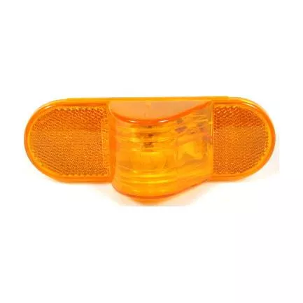 Amber Oval Mid-Turn Incandescent Light W/ Amber Lens W/O Grommet And Plug