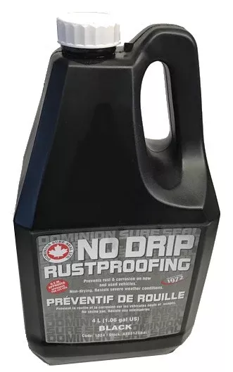 ASS512SB4L NO DRIP Rustproofing, Black, 4 Liter Jug
