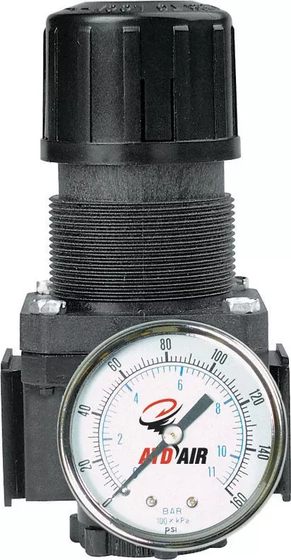 ATD-7843 1/4" Mini Air Regulator with Gauge - 50 SCFM