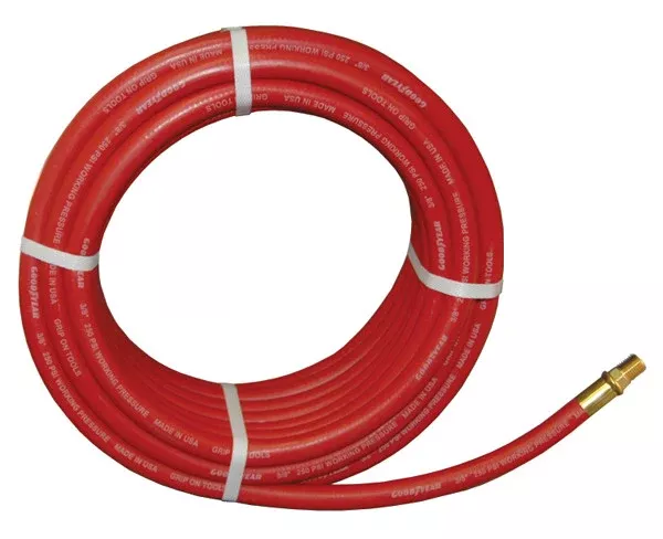 ATD-8152 3/8" x 100 ft. GoodYear Two-Braid Rubber Air Hose