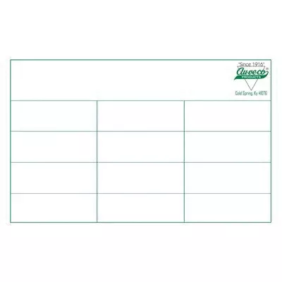 Au-ve-co 1-912L Large Drawer Layout Label